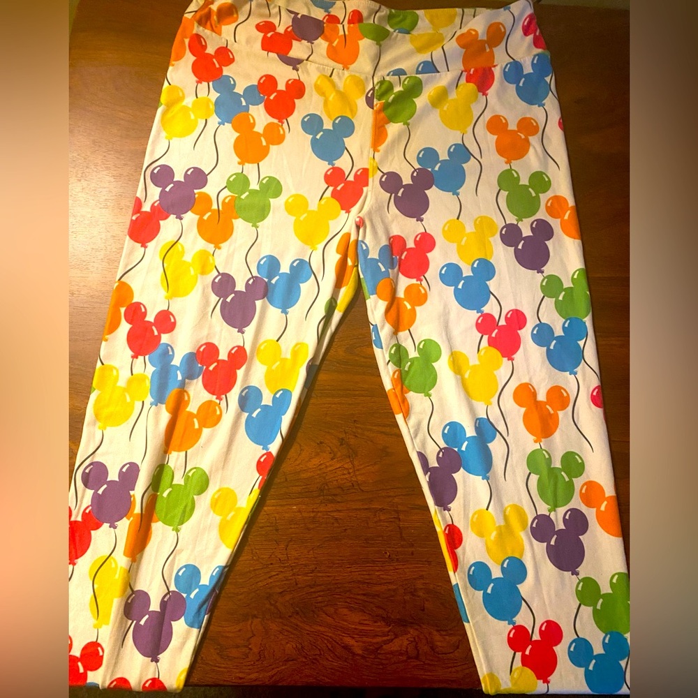 Disney Parks Mickey Balloons Leggings EUC